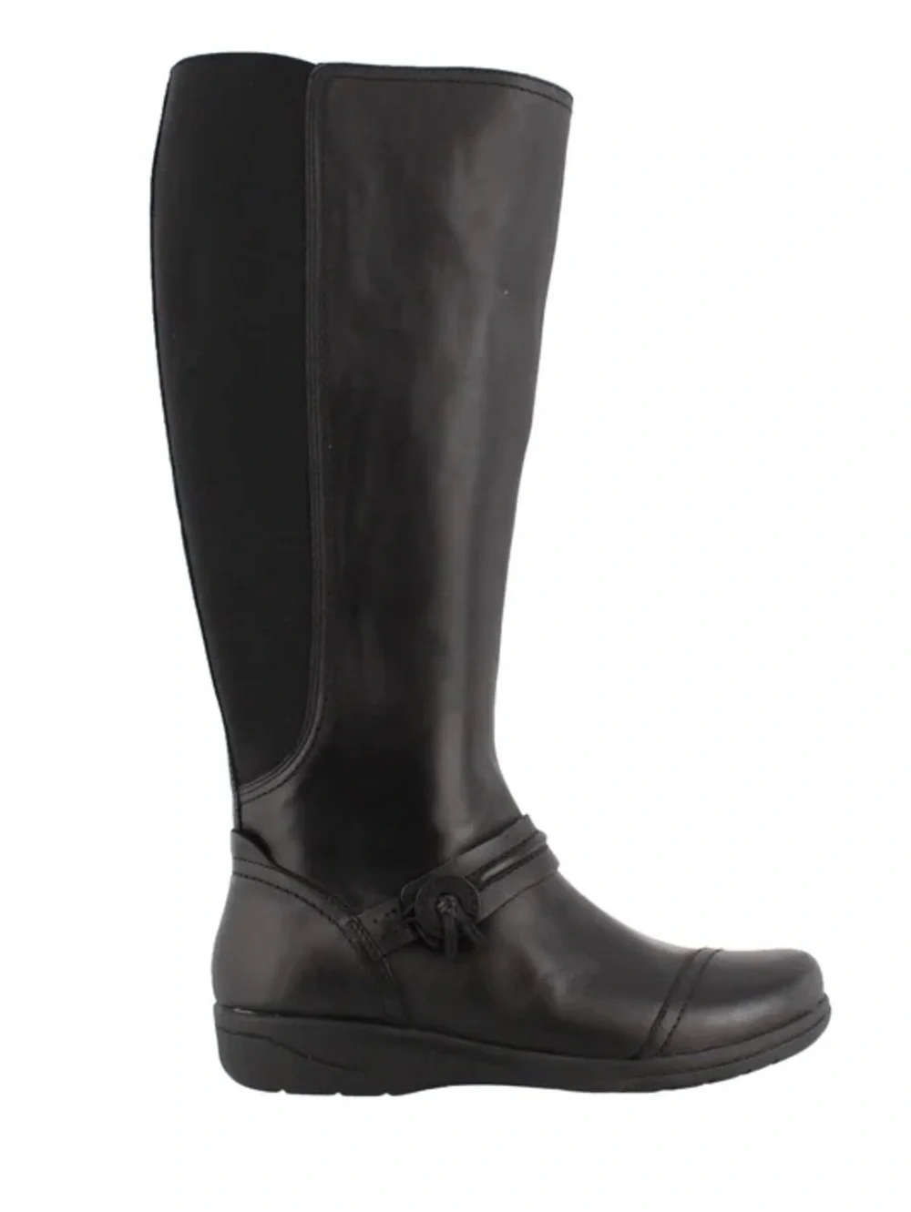 Clarks Cheyn Whisk Knee-High Leather Riding Boot 8.5 wide calf
